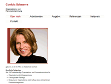 Tablet Screenshot of cordula-schweers.de
